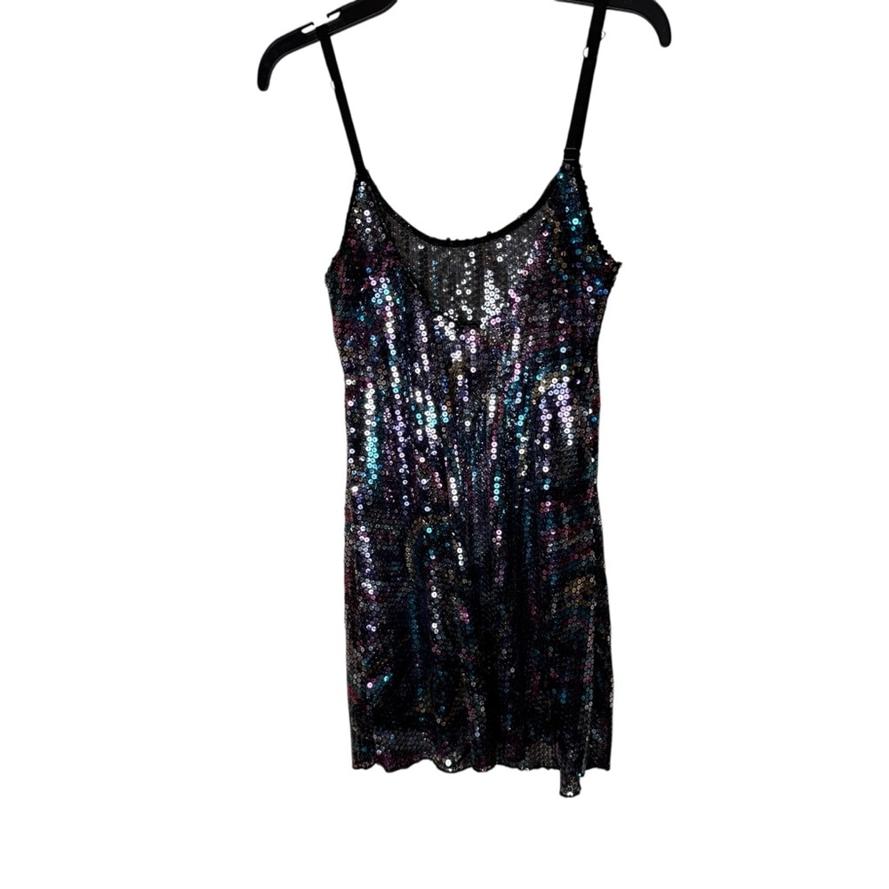 Intimately Free People FP Multi Color Sequin Party Mini Dress sz XS - Picture 1 of 12